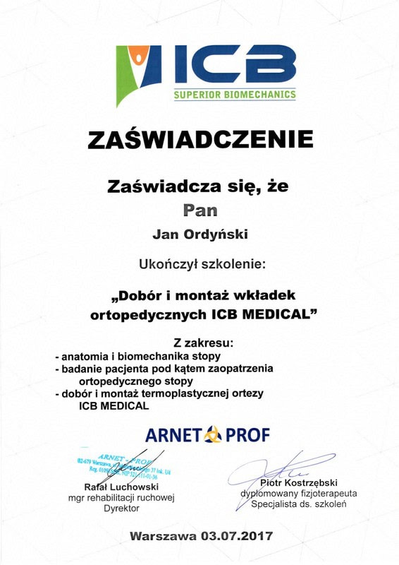 Jan Ordyński Centrum Rehabilitacji SOMA Warszawa Włochy fizjoterapia