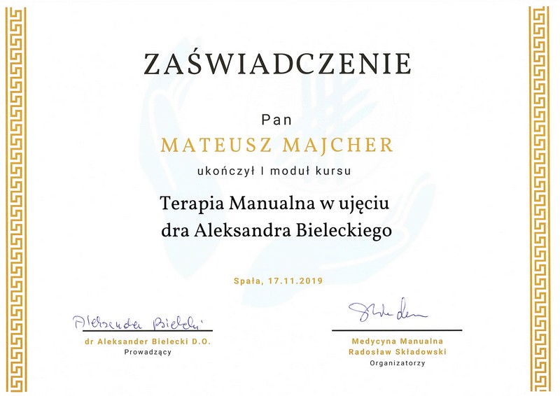 Centrum Rehabilitacji SOMA fizjoterapia Warszawa Włochy Mateusz Majcher