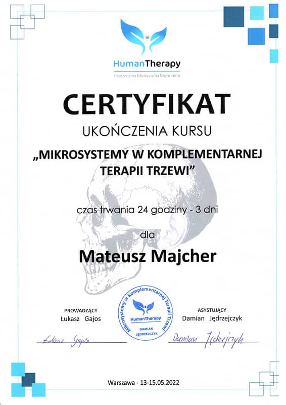 Centrum Rehabilitacji SOMA fizjoterapia Warszawa Włochy Mateusz Majcher
